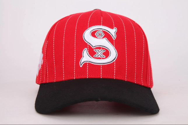 E.M Pinstripe SOX Hat