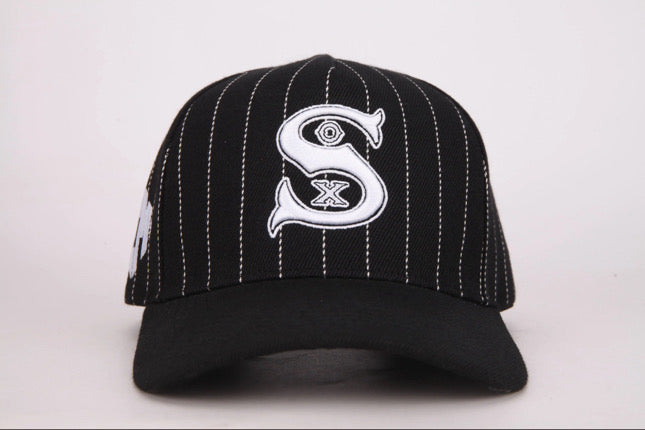 E.M Pinstripe SOX Hat