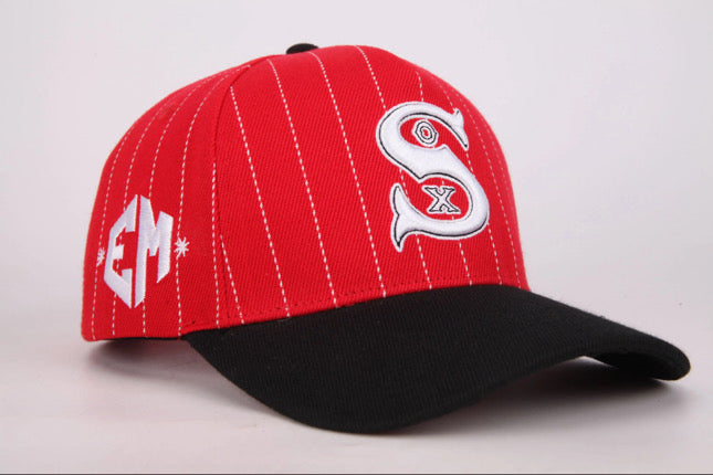 E.M Pinstripe SOX Hat